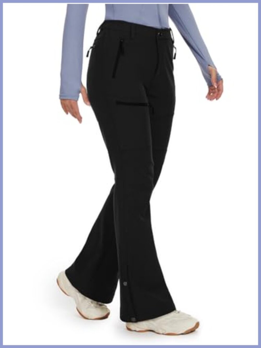 Cycorld Women's Snow Ski Pants Softshell Fleece Lined